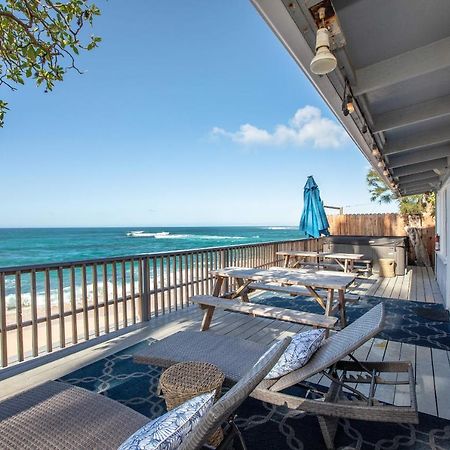 Hawaii Oceanfront Beach House Paradise On The Beach Family Activities Haleiwa Bagian luar foto