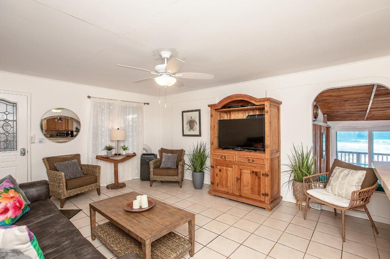 Hawaii Oceanfront Beach House Paradise On The Beach Family Activities Haleiwa Bagian luar foto